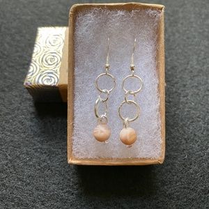 NATURAL MOONSTONE EARRINGS!